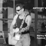 Anthony Vincent performing live acoustic set at Harley Davidson Festival