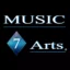 Music 7 Arts logo – a bold geometric brandmark representing music, creativity, and the seven arts
